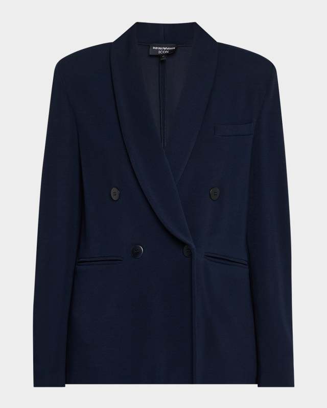 Relaxed Double-Breasted Blazer
